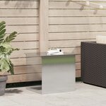 vidaXL Coffre de rangement extérieur - Argent - 55 x 50 5 x 50 cm - Inox