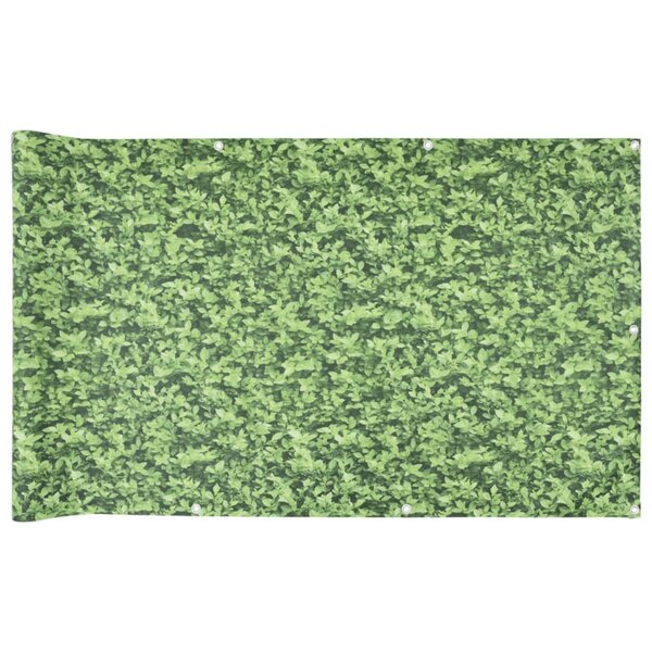 vidaXL Écran d'intimité de balcon aspect de plante vert 300x90 cm PVC