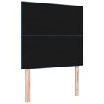 Tête de lit capitonnée bleue 100 cm en tissu