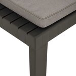 vidaXL Chaises de salon de jardin et coussins lot de 2 Plastique Gris