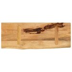 vidaXL Dessus de table 80x20x2 5 cm bord vif bois massif manguier brut