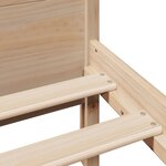 vidaXL Cadre de lit sans matelas 120x190 cm bois de pin massif