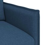 vidaXL Canapé Bleu 136 x 82 x 85 cm tissu