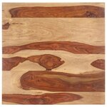 vidaXL Dessus de table Bois solide 25-27 mm 80x80 cm
