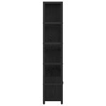 vidaXL Étagère Chêne noir 80 x 30 x 155.5 cm Bois d'ingénierie