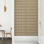 vidaXL Tête de lit murale 12 pc Cappuccino Simili cuir
