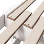 vidaXL Cadre de lit Blanc 80 x 200 cm Bois d'ingénierie
