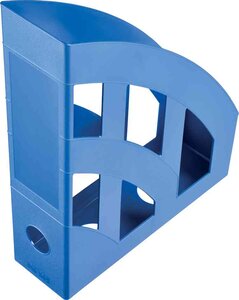 jeu de 4 porte-revues Economy  format A4  en polystyrène  bleu HELIT