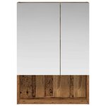 vidaXL Armoire Miroir de Salle de Bain Bois ancien 50 x 14 5 x 70 cm