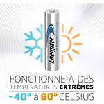 Blister de 4 Piles Ultimate Lithium L92 AAA LR03 Micro ENERGIZER