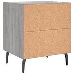 vidaXL Tables de chevet 2 Pièces sonoma gris 40x35x47 5 cm