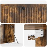 vidaXL Meuble TV mural Chêne fumé 98 x 41 x 30 cm Bois d'ingénierie