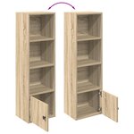vidaXL Bibliothèque chêne sonoma 31x24x102 cm bois d'ingénierie