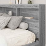 vidaXL Tête de lit de rangement Sonoma gris 200 cm Bois d'ingénierie