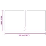 vidaXL Tapis Couloir Anthracite 80 x 500 cm 100  Polypropylène