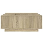 vidaXL Table basse chêne sonoma 100x100x40 cm bois d'ingénierie