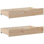 vidaXL Cadre de lit sans matelas 100x200 cm bois massif de pin