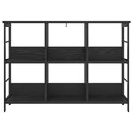 vidaXL Étagère Chêne noir 102 x 32 x 72 5 cm Bois d'ingénierie