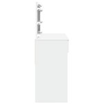 vidaXL Coiffeuse avec LED blanc 100x40x120 cm