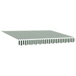 vidaXL Auvent rétractable automatique vert et blanc 350x250 cm