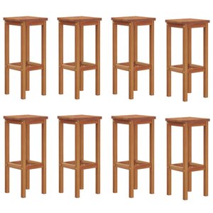 vidaXL Tabourets de bar lot de 8 bois massif d'acacia