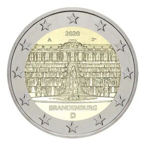 2 euros commémoratives Allemagne 2020 Brandebourg - les 5 ateliers.