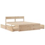 vidaXL Cadre de lit sans matelas 160x200 cm bois massif de pin