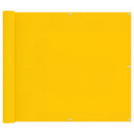 vidaXL Écran de balcon 100 x 1000 cm Tissu Oxford Rectangulaire Jaune