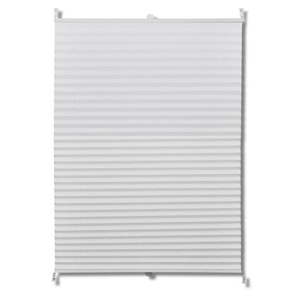 vidaXL Store plissé 110x100 cm Blanc