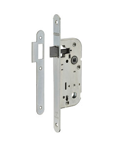 THIRARD - Serrure encastrable bec de cane type GDF  axe 40mm  bouts ronds  carré 6x9 mm  blanc - THIRARD