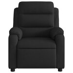 vidaXL Fauteuil de massage inclinable Noir Tissu