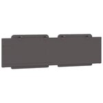 vidaXL Coussin de tête de lit Zadar gris 180 cm similicuir