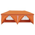 vidaXL Tente de fête pop-up 575 x 288 x 245 cm Orange