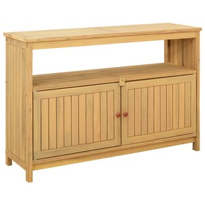 vidaXL Table console de jardin Acacia clair 110 x 35 x 75 cm