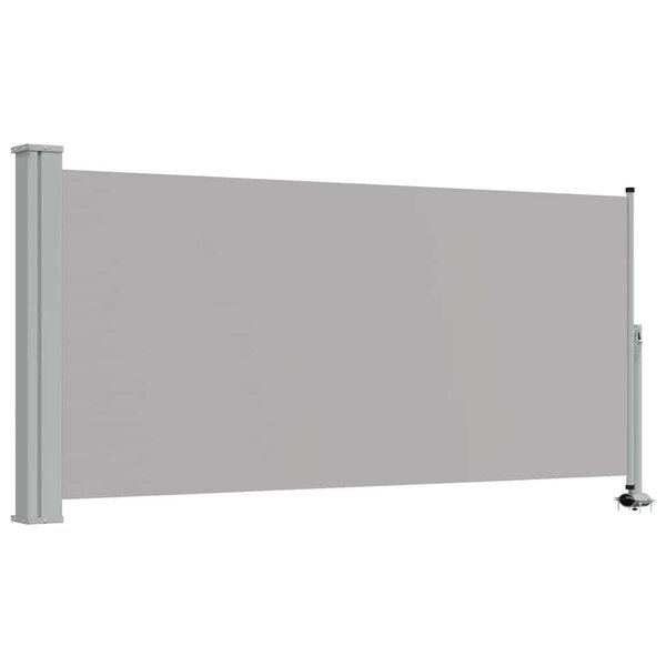 vidaXL Auvent latéral rétractable de patio 120 x 300 cm Gris