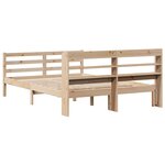 vidaXL Cadre de lit avec tête de lit sans matelas 160x200 cm