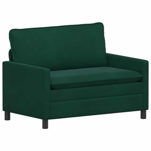 vidaXL Canapé Vert foncé 126 x 81 x 87 5 cm