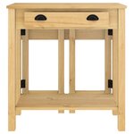 vidaXL Ensemble de bar 3 Pièces bois de pin massif