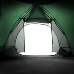 vidaXL Tente de camping à dôme 2 personne vert imperméable