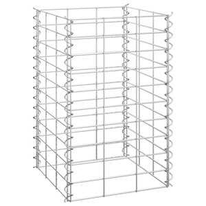 vidaXL Lits surélevés en gabion 3 Pièces 30x30x50 cm Fer