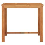 vidaXL Ensemble de bar de jardin 7 Pièces noir bois massif acacia rotin