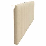 vidaXL Coussin de tête de lit crème 180 cm tissu