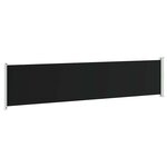 vidaXL Auvent latéral rétractable de patio 140x600 cm Noir