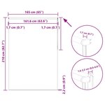 vidaXL Store enrouleur occultant café 165x210cm largeur du tissu