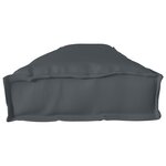 vidaXL Coussin de palette pour banc anthracite 200x40x8 cm en tissu Oxford