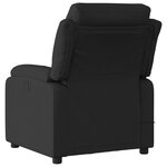vidaXL Fauteuil de massage inclinable électrique Noir Tissu