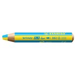 Crayon multi-talents woody 3 in 1 duo - jaune-bleu ciel x 5 STABILO