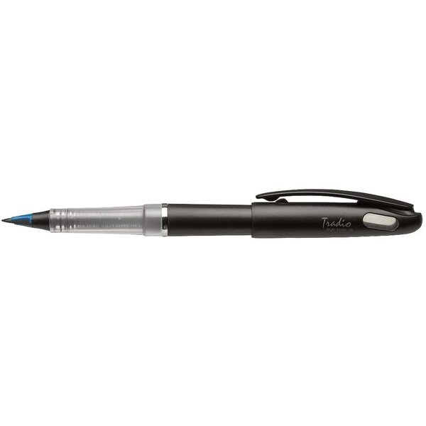 Feutre plume tradio  bleu pentel