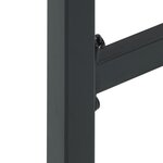 vidaXL Ensemble de bar de jardin 5 Pièces noir acier enduit de poudre