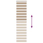 vidaXL Store zèbre marron sable largeur du tissu 55 9 cm polyester